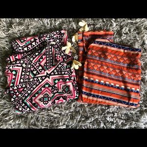 Lot of 2 pair Lularoe TC leggings